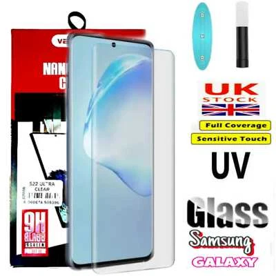 Displayschutzfolie Samsung Galaxy S24 S23 S22 S21 Plus Ultra UV Full Liquid Glue - Bild 1 von 3
