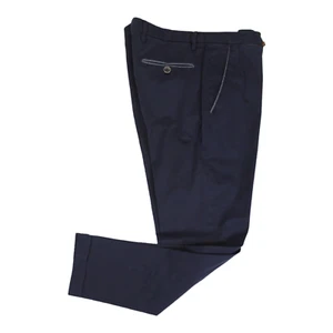 PANTALONE UOMO B 700 SETTECENTO C MH712 1022 COTONE 91 BLU ORIGINALE PE 2022 - Picture 1 of 2