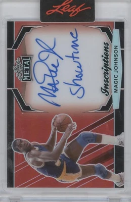 Autógrafo 2024 Leaf Metal Magic Johnson #MIJ-MJ3 8/150 Foto 1 de 2