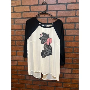 Disney Aristocats Marie Damen Raglan T-Shirt-Größe Large durchsichtig Neu mit Etikett Boxlunch - Bild 1 von 13