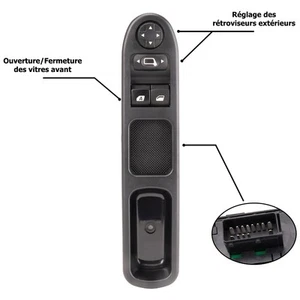 Bouton Lève-Vitre Avant Gauche + Droit Pour 207 Berline CC 2006–2014 6554QC - Imagen 1 de 7