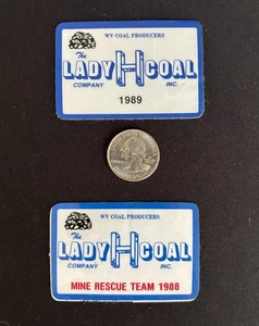Vintage Mining Decals Lady H Coal Company Lot Of 2 - Bild 1 von 1