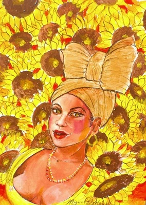  Miguel Ordoqui 原创艺术 国际著名 古巴艺术家 油画帆布 — 第 1/4 张图片