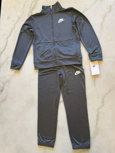 Nike Boy's Therma Dri-Fit 2 Piece Set Tracksuit Anthracite/White Sizes, 4-7 - Picture 1 of 6