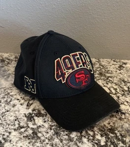 NFL San Francisco 49ers New Era 39Thirty Fitted L-Xl Ball Cap Hat - Black Red - Picture 1 of 17