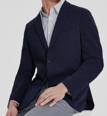 Abrigo Chaqueta Traje Calvin Klein Para Hombre Azul Tejido Slim Miembro Deportivo Talla 38R Foto 1 de 4