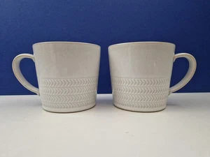 DENBY NATURAL CANVAS coffee beaker mugs x 2 **vgc** - Picture 1 of 6