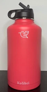 Kolibri Water Bottle Flask Stainless Steel Vacuum Insulated - Straw Lid - 64oz - Picture 1 of 1