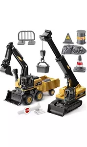 Excavator Construction Truck , Bulldozer Crane Toys for Kids 3-5 - Picture 1 of 5