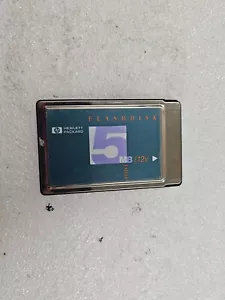 Vintage HP 5MB / 12v Flash Disk Card F1012A SDP5 for 200LX 100LX 1000CX Palmtop - Picture 1 of 2