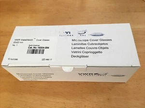 Neu 10 Oz. VWR VistaVision Abdeckbrille 22x22mm Nr. 1 16004-094 - Bild 1 von 3