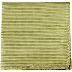 New men's polyester woven striped sage green hankie pocket square formal wedding - Picture 1 of 2