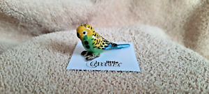Little Critterz Bird Green Parakeet "Mojito" Miniature Figurine New Lc846