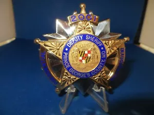 2001 PRESIDENTIAL INAUGURATION PRINCE GEORGE'S COUNTY, MD. SHERIFF'S BADGE - Picture 1 of 4
