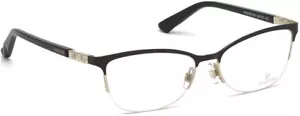 Swarovski Good SW5169 001 Black Semi Rim Metal Eyeglasses Frame 54-16-135 SK5169 - Picture 1 of 4