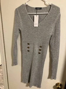 Nuevo Vestido Suéter Sheilay 3XL Gris - Imagen 1 de 5