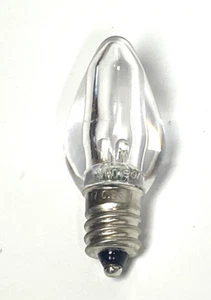 25-Pk Damar LED C7 Transparent E12 Screw Base LEDC7TDL/DIM 33873J Christmas Bulb - Picture 1 of 4