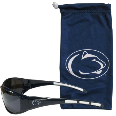 Penn State Nittany Lions NCAA Sunglasses and Microfiber Bag Set FREE SHIP Cover