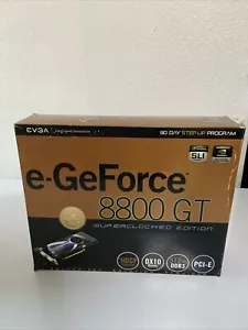 EVGA E-GeForce 8800 GT 512MB DDR3 PCI-E S-Video DVI Graphics Card 512-P3-N802-AR - Picture 1 of 8