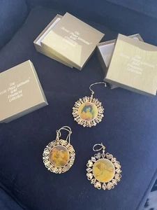 3 Bessie Pease Gutmann Gold Ornaments Collection 1988 the Hamilton Collection - Bild 1 von 4