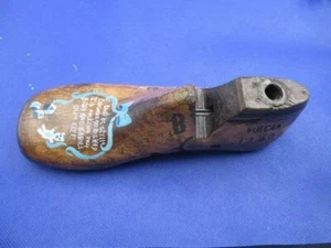 Antique Industrial Form Wood Shoe 7"~❤️~ Hand Painted #117 - Picture 1 of 4