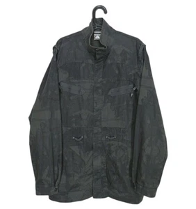 Vintage Nike Acg Jacket Camo Black & Grey Geometric Pattern size Large - Picture 1 of 12