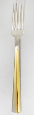 CLIMAX GOLD by Splendide Dinner Fork 7.75" NEW NEVER USED Korea - Image 1 of 4