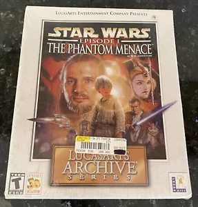 NUOVO/SIGILLATO (alcuni indossano) scatola PC - Star Wars La minaccia fantasma - LucasArts - 2001 - Foto 1 di 11