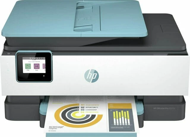 HP Officejet Pro 8025e Stampante Multifunzione a Getto d'Inchiostro a Colori - Verde Oasis