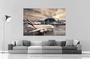 Airbus A380 Emirates Airlines Wall Poster Large Format A0 - Picture 1 of 1