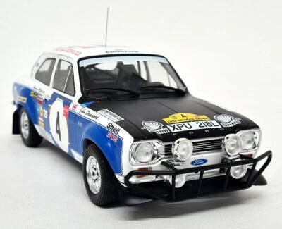 iXO 1/18 - Ford Escort Mk1 RS 1600 Safari Rally #4 Mikkola Davenport Model Car - Image 1 of 4