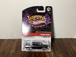 Hot Wheels Larry's Garage Chase Initials '57 Chevy Bel Air Black Real Rider 2010 - Picture 1 of 4