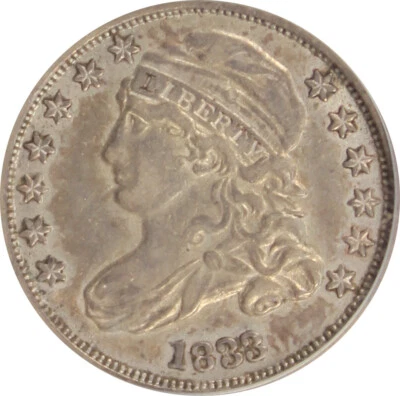 1833 XF45 Capped Bust Dime, PCGS 13556750 - Image 1 of 4