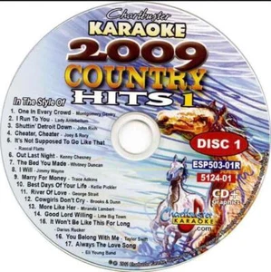 COUNTRY HITS KARAOKE 2009 CDG DISCO CHARTBUSTER CD+G MÚSICA CDG 5124-01 CANCIONES  - Imagen 1 de 1