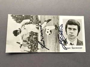 JÜRGEN SPARWASSER DDR WM 1974 original seltene WM 1974-Autogrammkarte 10x21 - Picture 1 of 2