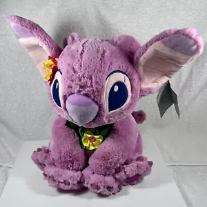Disney Store Engel Lilo Stich Plüschtier 15" hawaiianische Blume Lei Stofftier Spielzeug - Bild 1 von 9