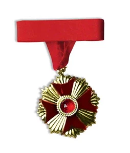 Vampir Deluxe Medaillon Halskette mit rotem Stein Anhänger, Goth Dracula NEU VERSIEGELT - Bild 1 von 1