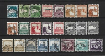 Palestine Mandate 1927 color shade, deferent perf, over turn water mark 5 Mills - Image 1 of 2