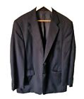 PIERRE CARDIN Suit Jacket Gr 27 Pure New Wool Blue Slight Stripe