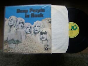Deep Purple In Rock LP UK 1st 1970  Harvest ‎SHVL 777 no EMI logo A2/B1