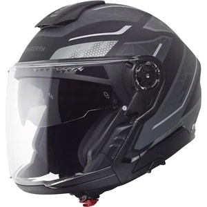Motorrad Helm 63 (XXL) - Schuberth Jethelm J2 Sigma - schwarz-grau matt - Bild 1 von 8