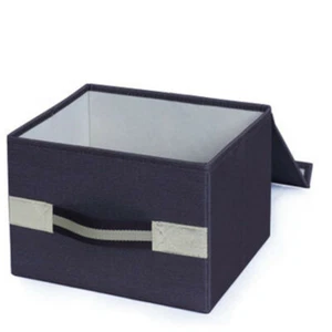 Organizador de almacenamiento plegable azul marino para artículos de tela pequeños + medianos - Imagen 1 de 40