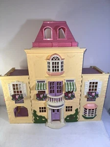 VTG Fisher Price Loving Family Twin Time Dollhouse Doll House Lot 50+Accessories - Picture 1 of 10
