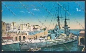 Taranto Marina Nave Giulio Cesare cartolina MV5475 - Imagen 1 de 2