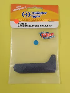 Thunder Tiger Carbon Akkuträger PV0834 für Mini Titan E325 RC Hubschrauber - Bild 1 von 2