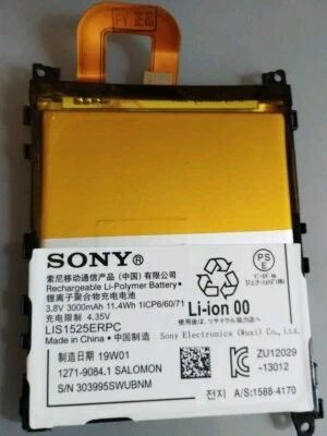 Genuine Sony Xperia Z1 C6902 Internal Battery 3000mAh LIS1525ERPC 1271-9084 - Imagem 1 de 4