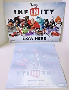 Disney Infinity Signs Initial Video Game Release Sign 24X18 & Window Cling 20X18 - Picture 1 of 12