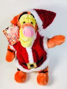 Disney Winnie the Pooh Tigger de Peluche Papá Noel's Helpers Animal de Peluche Juguete de Navidad - Imagen 1 de 9