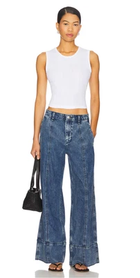 NWT $288 Rag & Bone Featherweight Arianna Palazzo Jeans in Beekman sz 29/M - Image 1 of 4