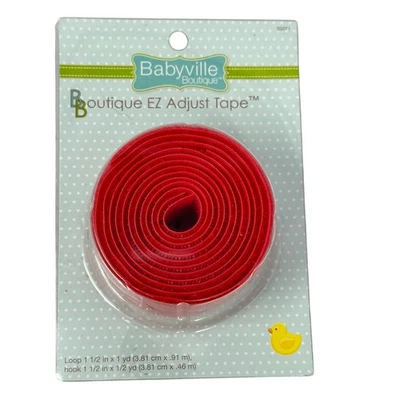 Sujetador de gancho y bucle Babyville Boutique EZ cinta ajustable rojo 35071 1-1/2 ancho Foto 1 de 4